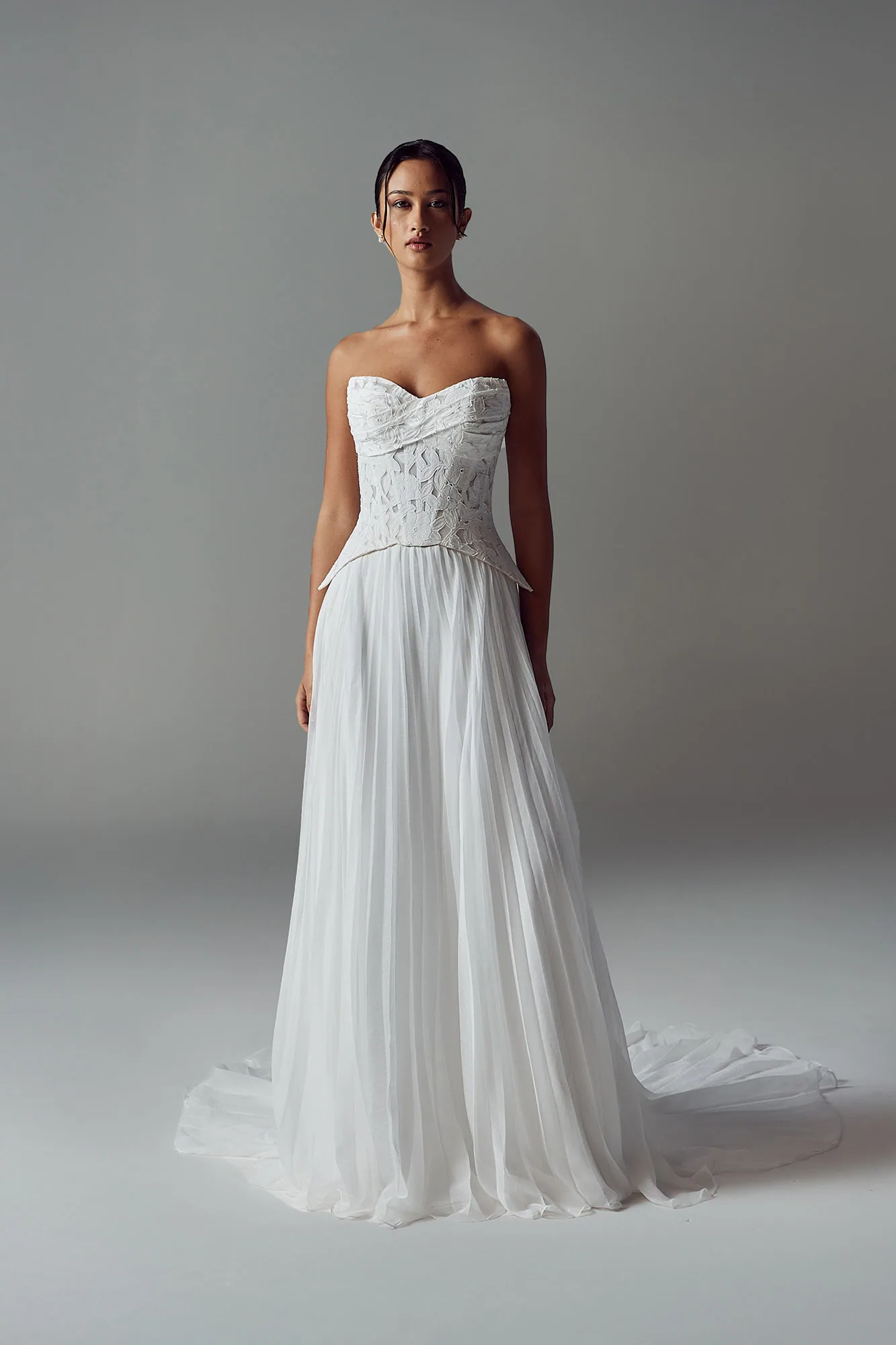 A Evie Young gown at Bride of the Pines
